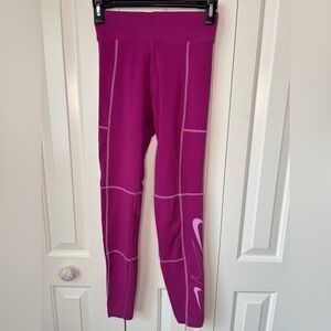 Nike High Rise Swoosh Tight Women's XS Cactus Flower Beyond Pink
